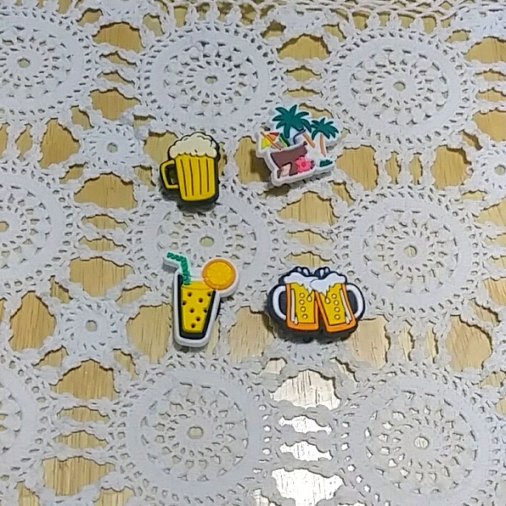Vacay, Beach Theme Jibbitz - shoe charms for CROCS or similar shoe